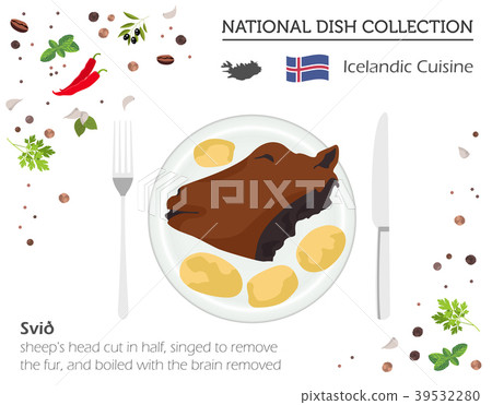 Icelandic Cuisine. European dish collection Icelandic Cuisine. European dish collection 39532280