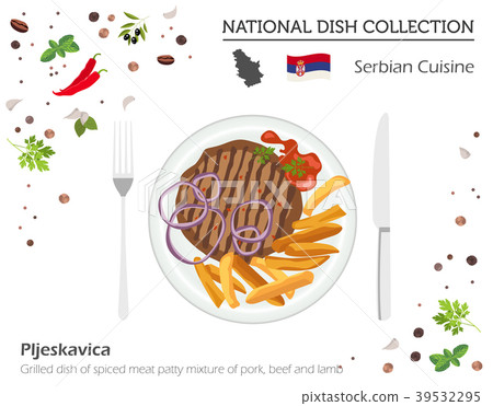 Serbian Cuisine. European national dish collection 39532295