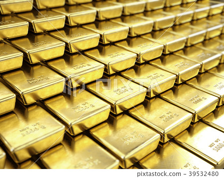 Fine Gold Bars - 3d render 39532480