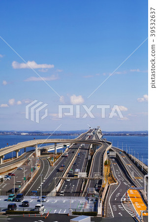 [Chiba] Umihotaru parking area (copy space) 39532637