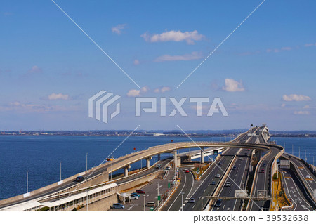 [Chiba] Umihotaru parking area (copy space) 39532638