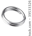 Key chain isolated. Realistic vector  39533326