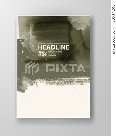 Illustration of painted grunge elements. Illustration of painted grunge elements. 39534200