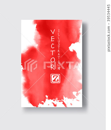 Illustration of painted grunge elements. 39534445