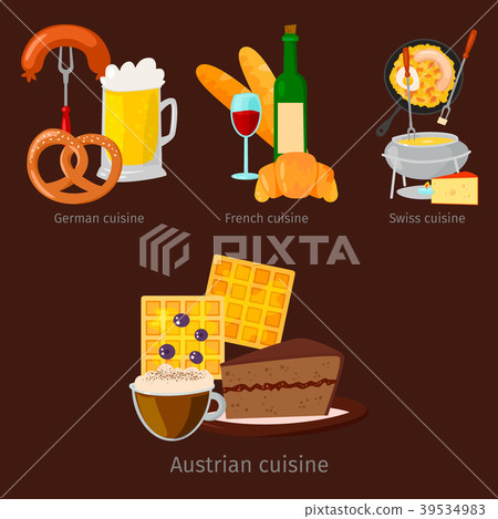 European vector food cuisine tasty dinner food European vector food cuisine tasty dinner food 39534983