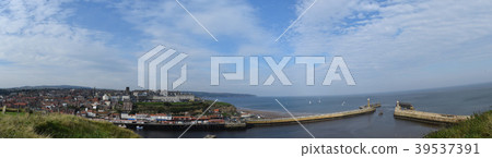 Whitby Town and Harbor, North Yorkshire, UK 39537391