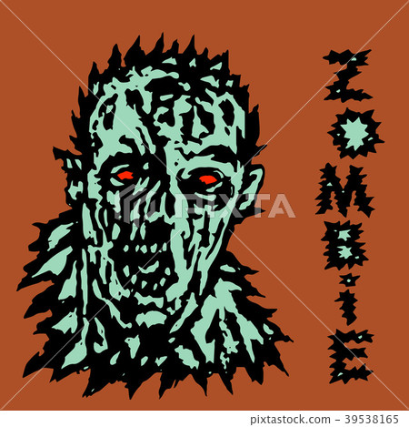 Wrath of the zombie. Vector illustration. Wrath of the zombie. Vector illustration. 39538165