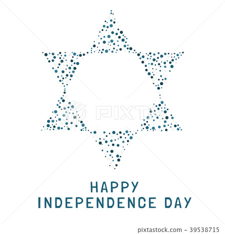 Israel Independence Day dots pattern star shape Israel Independence Day dots pattern star shape 39538715
