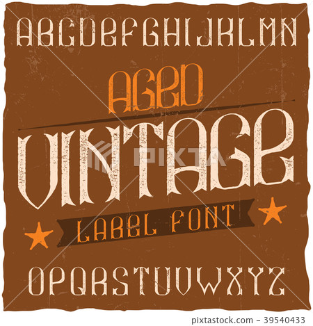 Vintage label typeface Vintage label typeface 39540433
