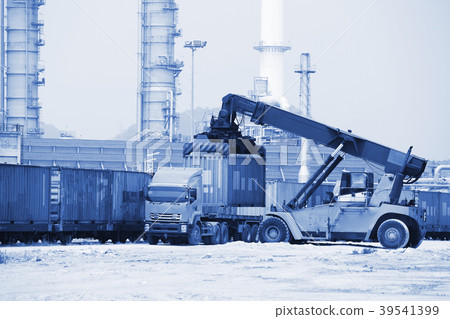 Lift-Truck Loader Container Industrial Zone Lift-Truck Loader Container Industrial Zone 39541399