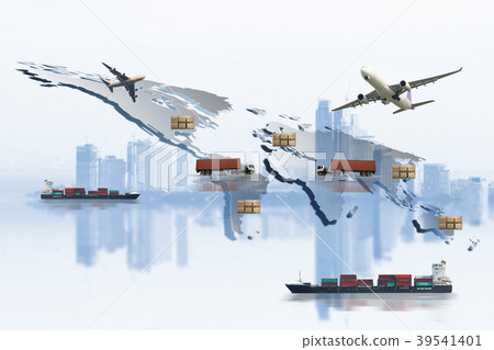 Transportation import-export and logistics concept Transportation import-export and logistics concept 39541401