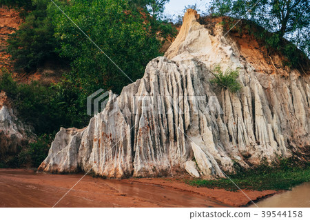 Fairy Stream in Mui Ne in Vietnam. Landmark, red 39544158