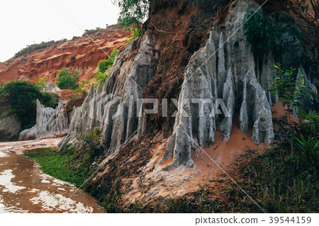Fairy Stream in Mui Ne in Vietnam. Landmark, red 39544159