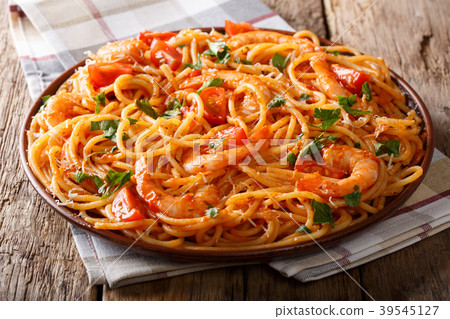 Tomato Fra Diavolo Sauce, Seafood and Pasta 39545127