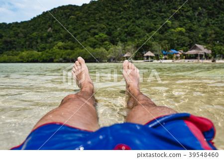 Man, legs, swimming 39548460