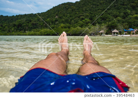 Man, legs, swimming 39548463