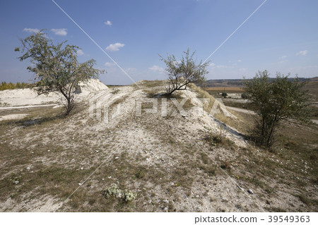 View of an abandoned quarry. View of an abandoned quarry. 39549363
