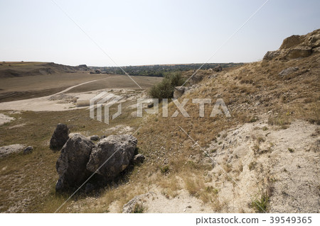 View of an abandoned quarry. View of an abandoned quarry. 39549365