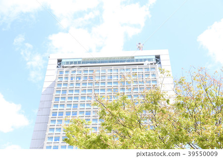 Ibaraki prefecture government building and fresh green Ibaraki prefecture Mito city Ibaraki prefecture government building and fresh green Ibaraki prefecture Mito city 39550009