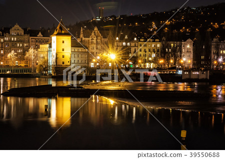 Malostranska water tower on Vltava river bank Malostranska water tower on Vltava river bank 39550688