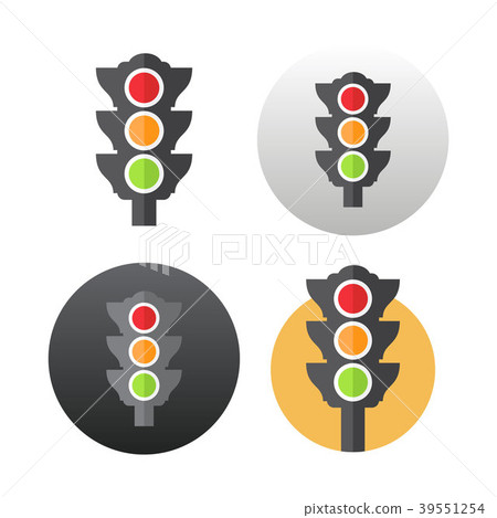 Traffic light icon 39551254