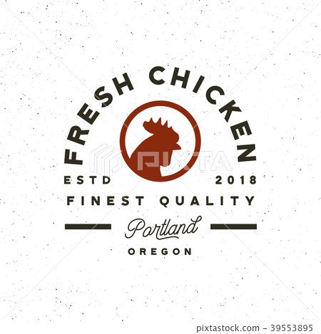 premium fresh chicken meat label. vector 39553895