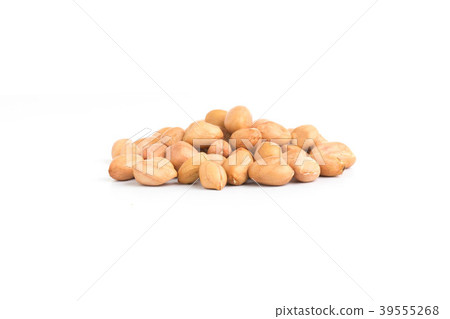 group peanuts isolated on a white 39555268