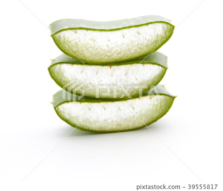 Aloe vera sliced isolated Aloe vera sliced isolated 39555817