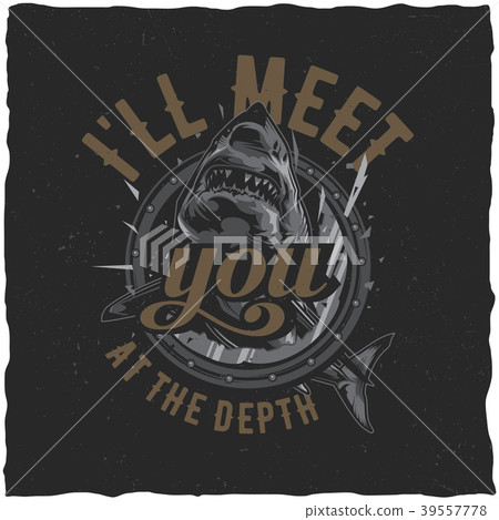 T-shirt label design 39557778