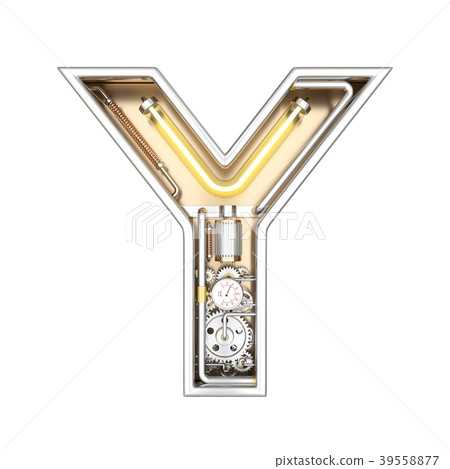 Mechanic alphabet ,letter Y. 39558877