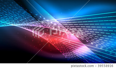 Smooth light effect, straight lines on glowing Smooth light effect, straight lines on glowing 39558916