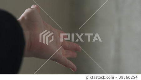 dusty man hand indoor shot dusty man hand indoor shot 39560254