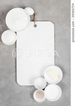 Background with ingredients for baking Background with ingredients for baking 39560754