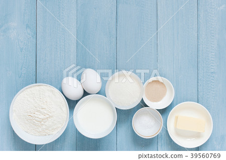Background with ingredients for baking 39560769