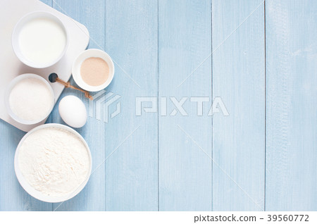 Background with ingredients for baking Background with ingredients for baking 39560772