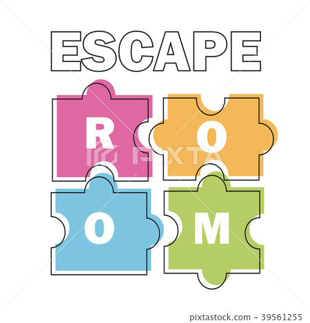 Escape room. Vector illustration poster, banner on Escape room. Vector illustration poster, banner on 39561255