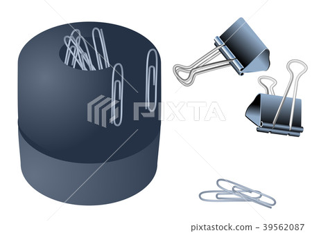 paper clips on white paper clips on white 39562087