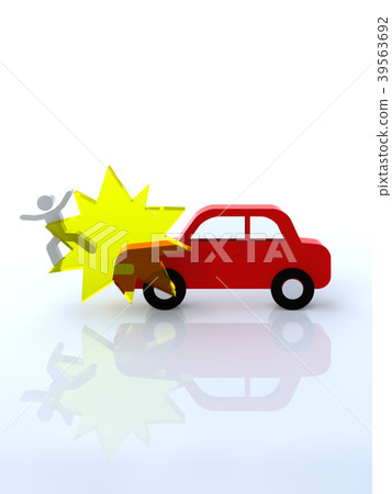 交通問題汽車和行人碰撞 39563692