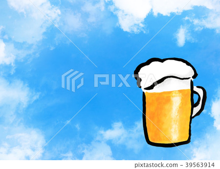 Beer hand drawn watercolor Beer hand drawn watercolor 39563914