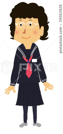 Junior high school student (girl) _A 39563926
