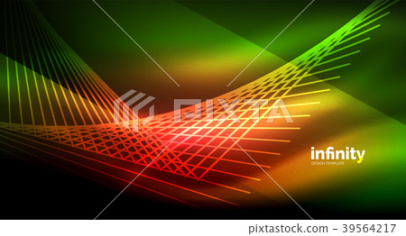 Shiny straight lines on dark background, techno Shiny straight lines on dark background, techno 39564217