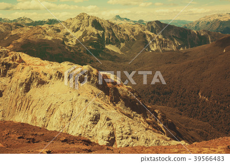 Mountain Tronador and glaciers of Alerce and Castano Overa 39566483