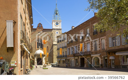 Image of stone gothic church in Perpignan Image of stone gothic church in Perpignan 39566762
