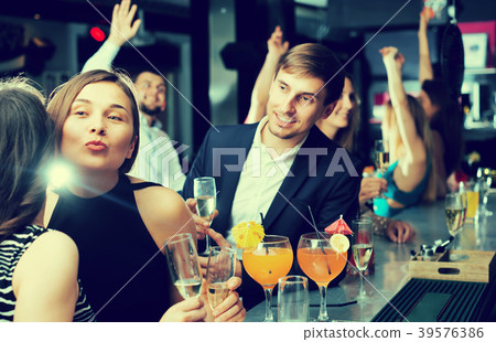 Meeting friends at the club Meeting friends at the club 39576386