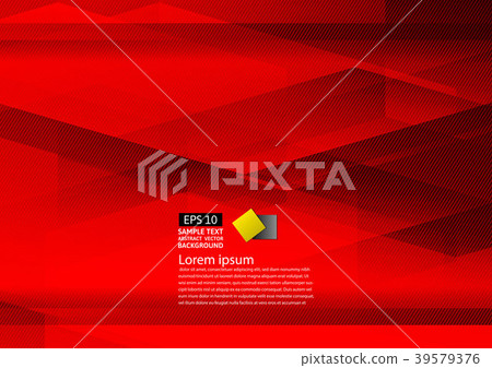 Abstract geometric red background modern design 39579376