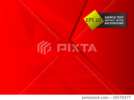 Abstract geometric red color, Modern design 39579377