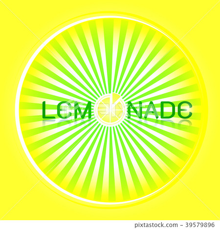 Design lemonade glowing bright circle Design lemonade glowing bright circle 39579896