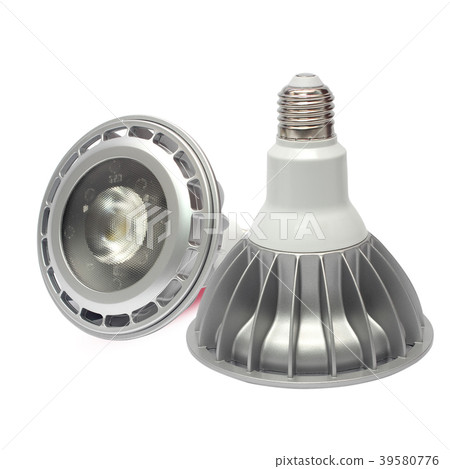LED bulbs on a white background. 39580776