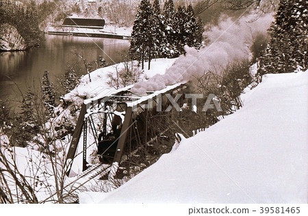 1984年Yuetsu西線C57雪的Agano河福島 39581465
