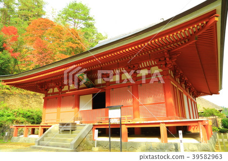 Hiraizumi Tadani Caves Bishamon temple Autumn leaves scenery 39582963